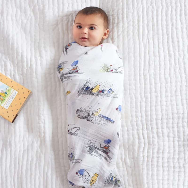 aden + anais Disney™ Winnie The Pooh Swaddle Blanket - Single - Image 2