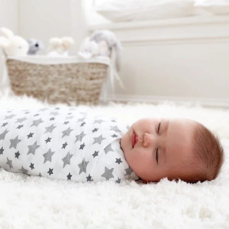 aden + anais Twinkle Stars Large Swaddle - Single - Image 2
