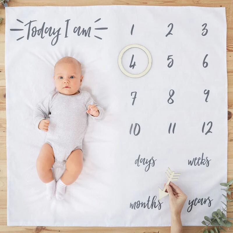 Ginger Ray Baby Milestone Keepsake Blanket