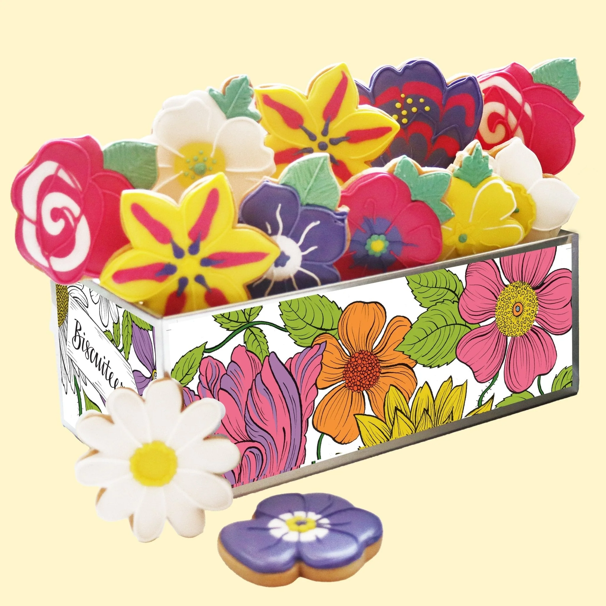 Biscuiteers Bouquet Luxe Biscuit Tin