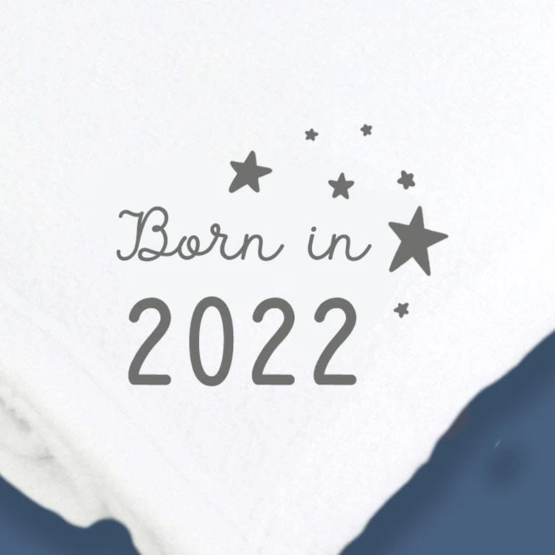 'Born In 2022' Baby Pram Blanket - Image 2