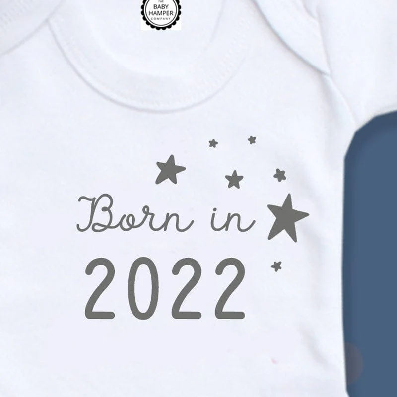 'Born In 2022' New Baby Bodysuit - Image 2