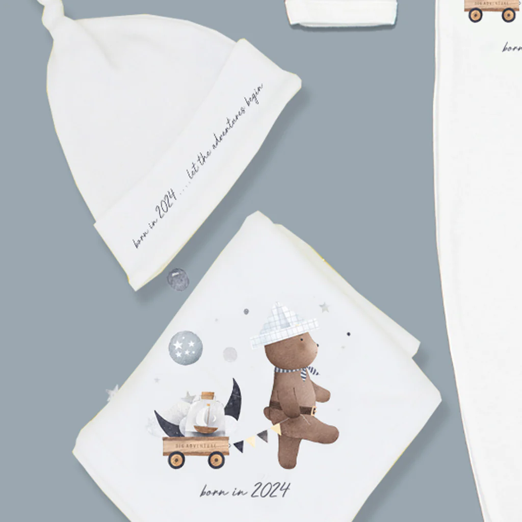 'Born in 2024...Let The Adventures Begin' Gift Set - Image 2