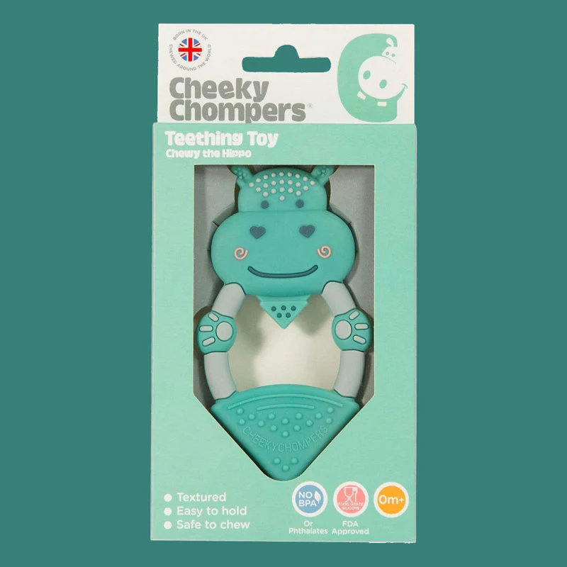 Cheeky Chompers, Chewy The Hippo Baby Teether - Image 3