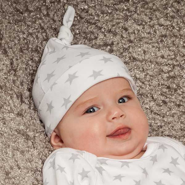Grey & White Star Print Baby Outfit Set - Image 3