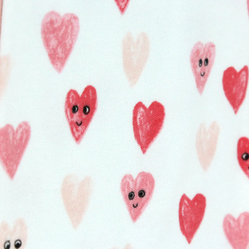 Heart Print Children's Pyjamas, 1-2 Years - Personalise - Image 3