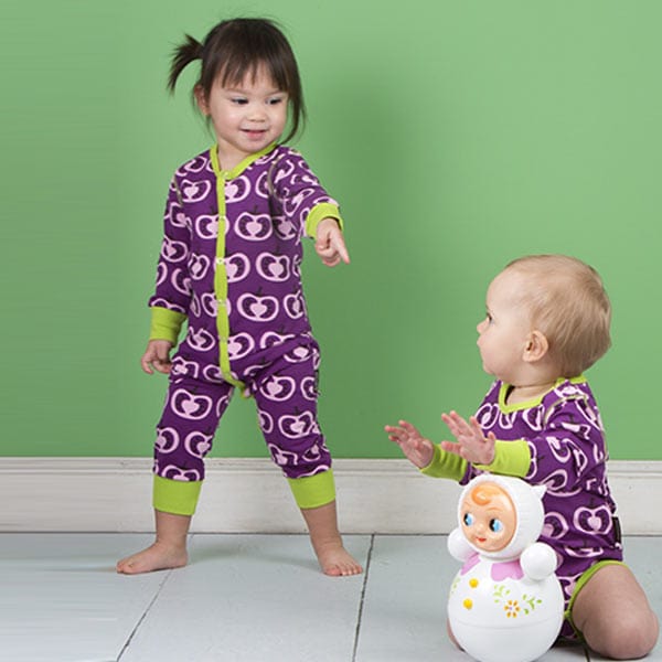 Maxomorra Pomegranate Unisex Rompersuit - Image 2