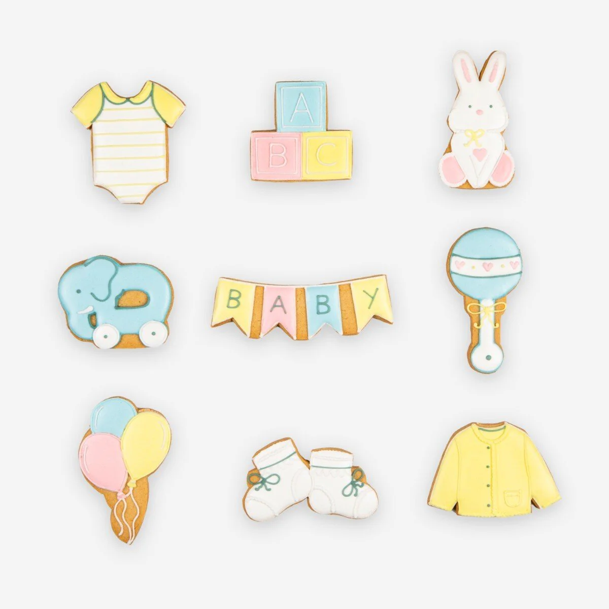 Luxury New Baby Biscuit & Champagne Gift Box by Biscuiteers - Image 4