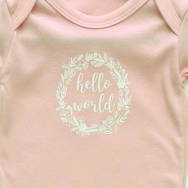 Newborn Baby Girls Outfit Set Blush Pink - Image 2
