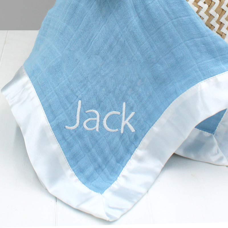 Personalised aden + anais Musy Mate - Blue - Image 2