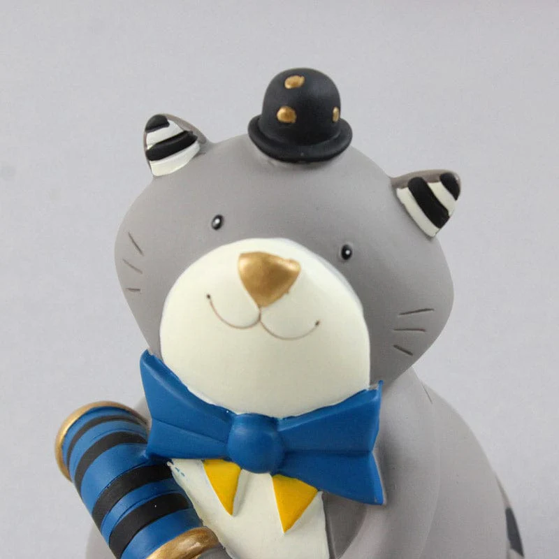 Moulin Roty Personalised Baby Money Box - Cat - Image 2
