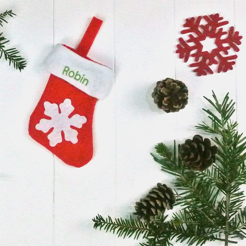 Personalised Baby Stocking Tree Decoration