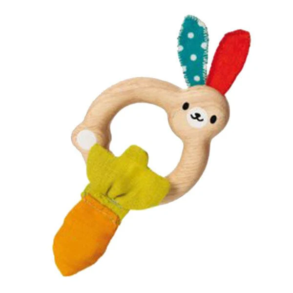 Plan Toys Wooden Bunny Rattle