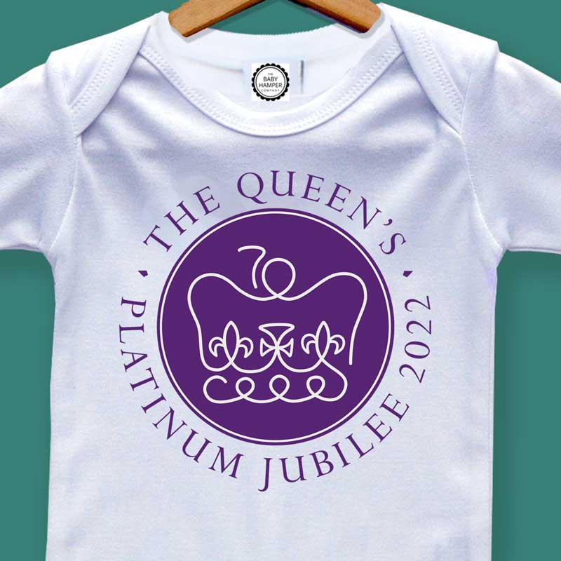 Queen's Platinum Jubilee 2022 - Baby Sleepsuit - Image 2
