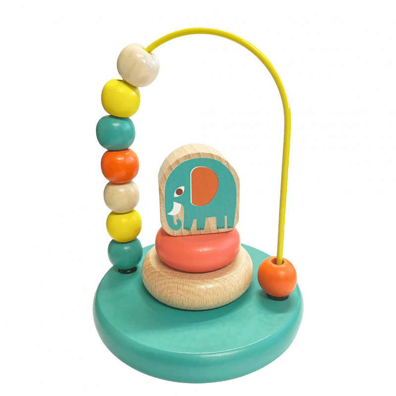 Rex London Mini Bead Loop and Stacker Toy - Wild Wonders - Image 3