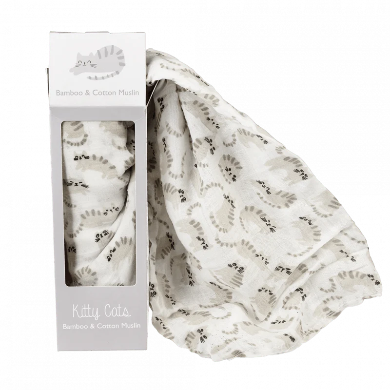 Rex London Swaddle blanket - Kitty Cats - Image 3