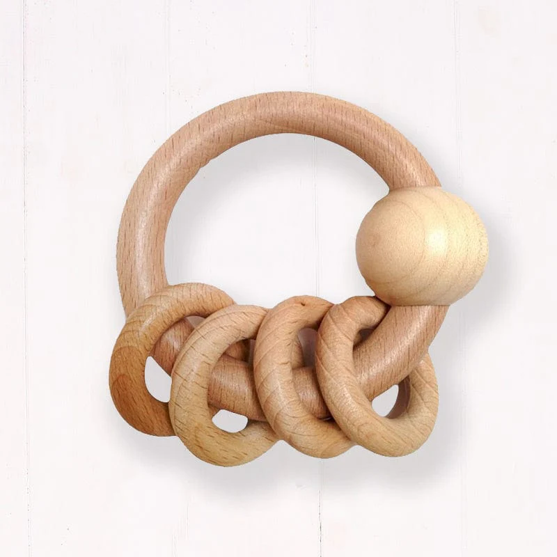 Heimess Touch Ring Rattle in Natural
