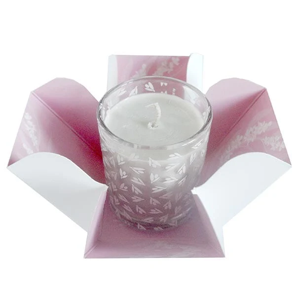 Wild Olive Lavender & Patchouli Glass Candle - Image 2